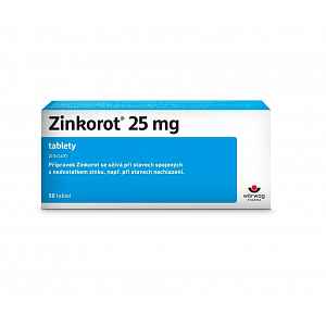 ZINKOROT 25MG neobalené tablety 50