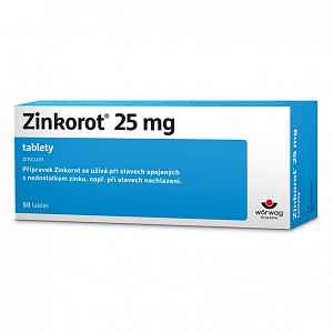 ZINKOROT 25MG neobalené tablety 50