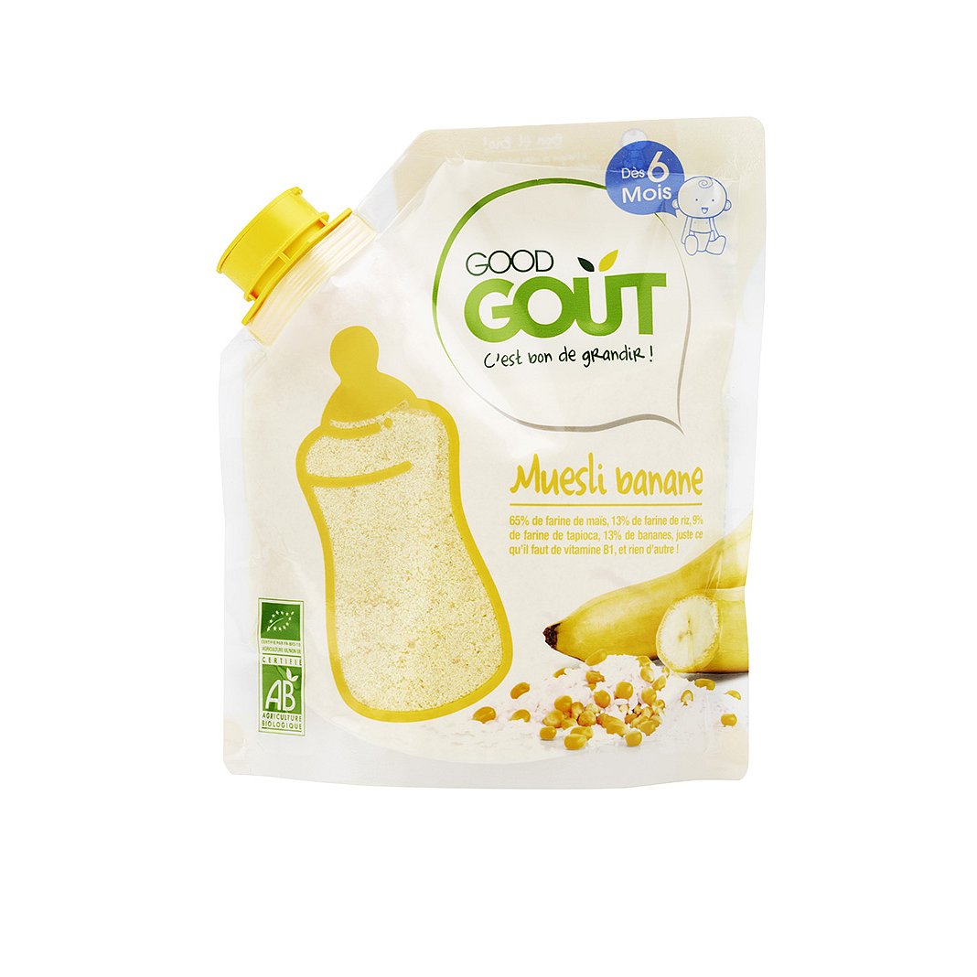 Good Gout BIO Dětská banánová instantní kaše v prášku 200g