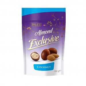 POEX Almond Exclusive Mandle v mléčné čokoládě s kokosem 150 g