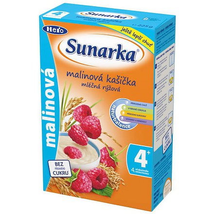 Sunarka malinová kašička mléčná 225g