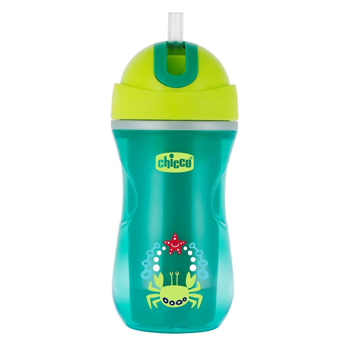 Chicco Hrneček Sport termo s brčkem, zelený 14m+ 266 ml