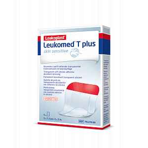 Leukomed T Plus Skin Sens.5x7.2cm 5ks Nápl.s Polš.
