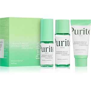 Purito Wonder Releaf Centella Mini Kit Unscented cestovní sada pro citlivou a podrážděnou pleť