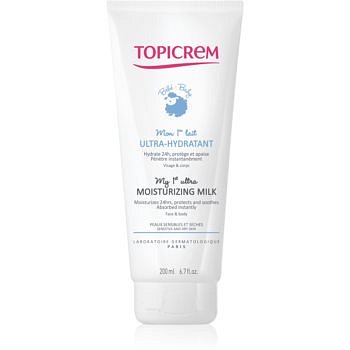 Topicrem BABY My 1st Ultra-Moisturizing Milk hydratační mléko na tělo a obličej pro suchou a citlivou pokožku 200 ml