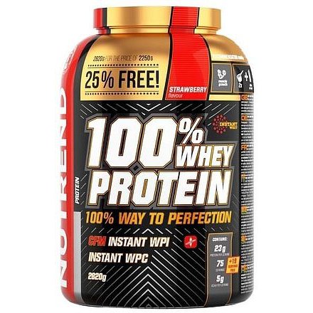 100% WHEY PROTEIN, 900 g, jahoda