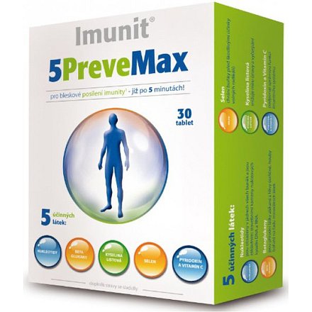 5 PreveMax Imunit nukleotidy+betaglukan tablety 30