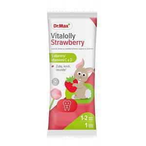 Dr.Max Vitalolly Strawberry lízátko 1 ks