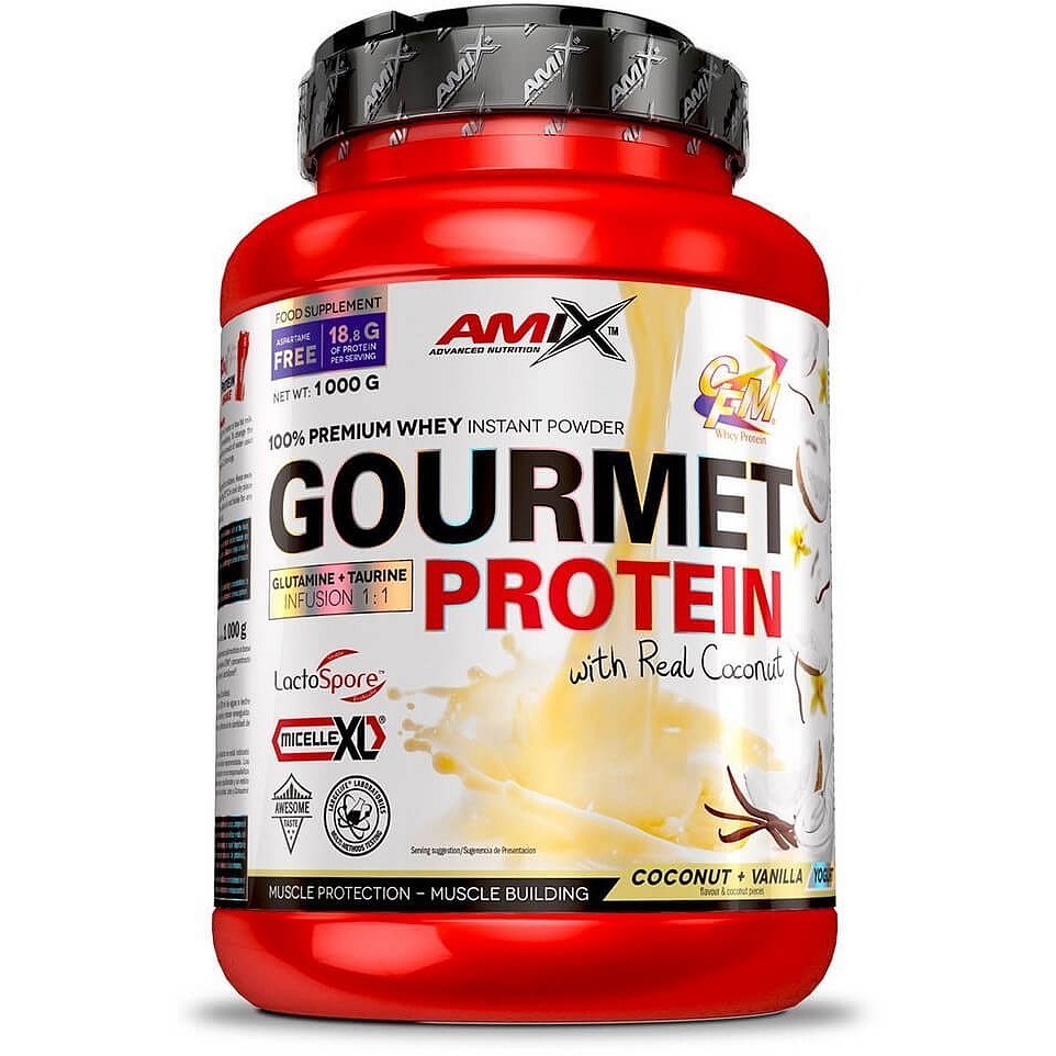 AMIX Gourmet Protein, Kokos-vanilka-jogurt, 1000g