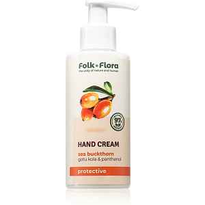 Folk & Flora Sea Buckthorn ochranný krém na ruce s vyživujícím účinkem 150 ml