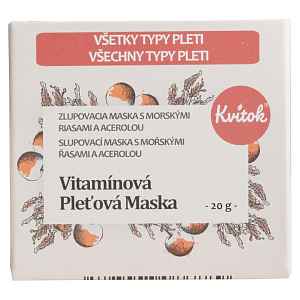 Kvitok Slupovací maska s mořskými řasami a acerolou VITAMÍNOVÁ 20 g