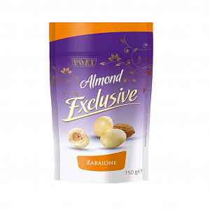 POEX Almond Exclusive Mandle v bílé čokoládě s vaječným likérem 150 g