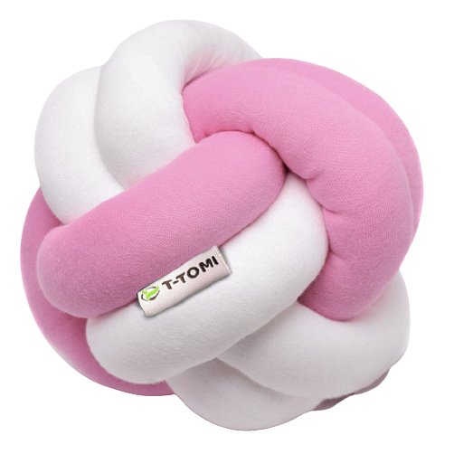 T-tomi Pletený míč White+pink