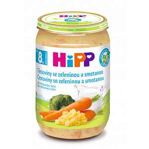 HiPP BIO Těstoviny se zeleninou a smetanou od 8. měsíce, 220 g