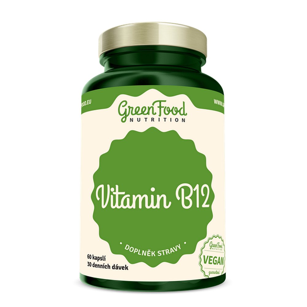 GREENFOOD NUTRITION Vitamin B12 60 kapslí