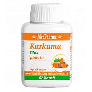 Medpharma Kurkuma Plus piperin 67 kapslí