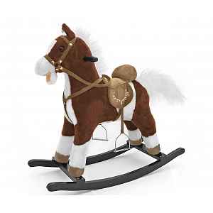 Adam Toys Houpací kůň Mustang Dark Brown