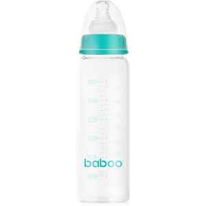 Baboo Anti-Colic Glass Bottle antikoliková skleněná láhev 3m+ 240 ml