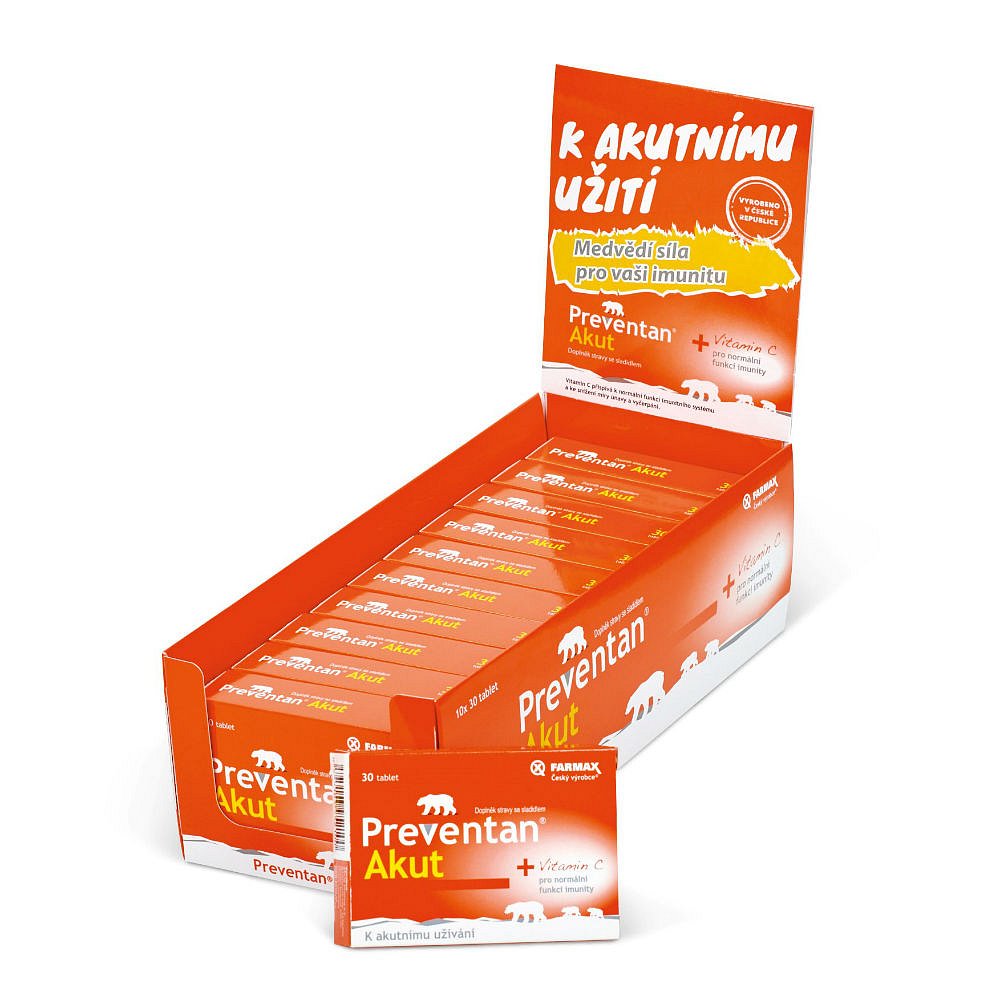 Farmax Box FARMAX Preventan Akut box 300 tablet - srovnání cen | Leano.cz