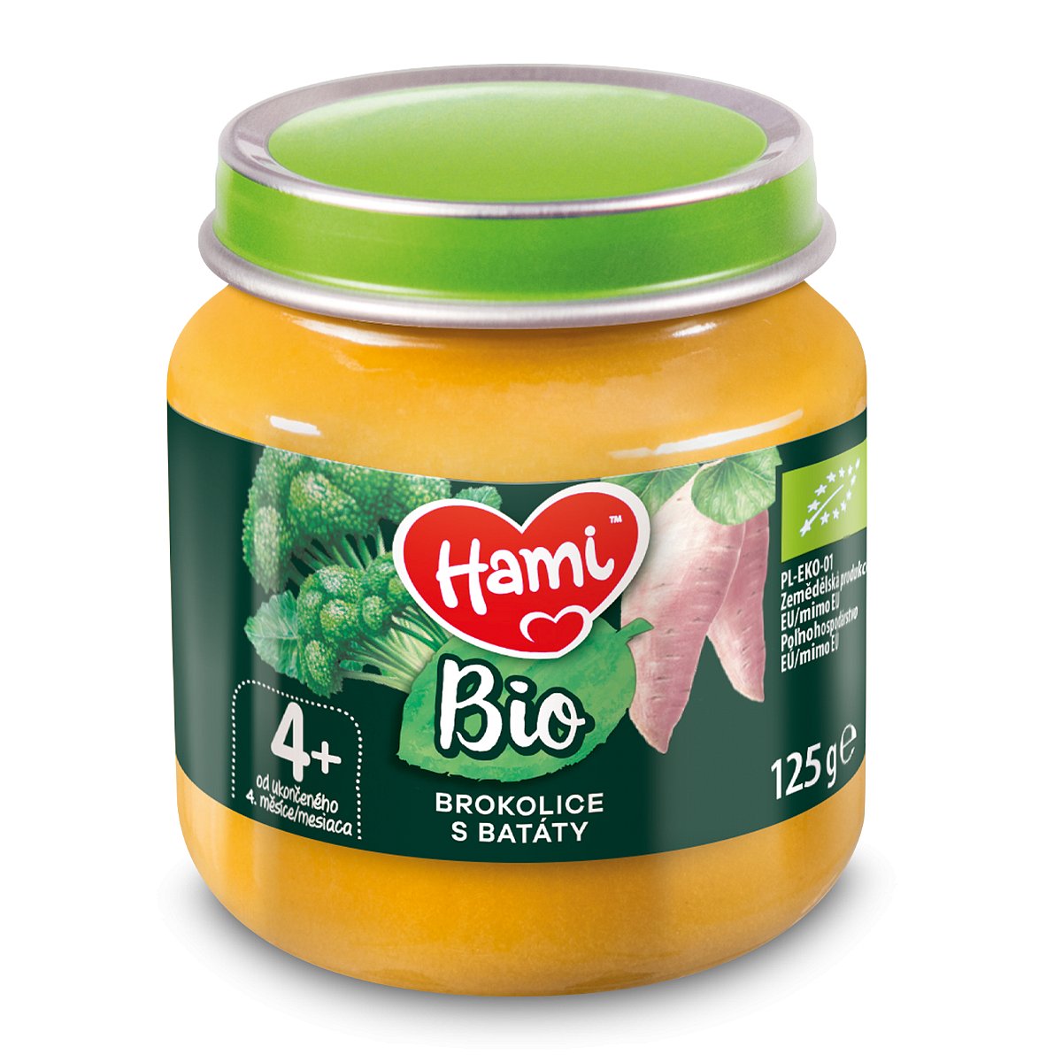Hami BIO Brokolice s batáty 4m+ 125 g