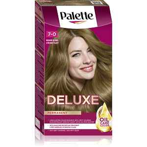 Schwarzkopf Palette Deluxe permanentní barva na vlasy odstín 7-0 Středně Plavý 1 ks