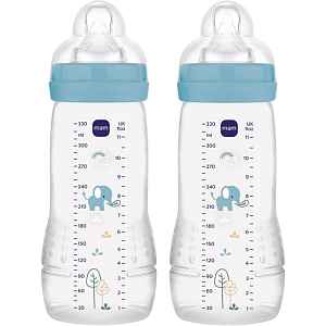 MAM Easy Active™ Baby Bottle dětská láhev 4m+ Blue 2x330 ml