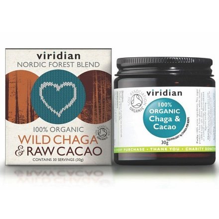 Organic Wild Chaga & Raw Cacao 30g