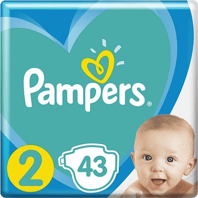 PAMPERS New Baby-Dry velikost. 2 (4-8 kg)  – jednorázové pleny 43 ks/bal.