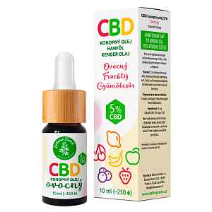 ZELENÁ ZEMĚ CBD kapky s ovocnou příchutí 5 % 10 ml