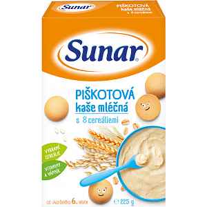 Sunarka piškotová kašička mléčná 225g