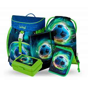 Baagl 5 SET Airy Fotbal Míč: batoh, penál, sáček, desky, box