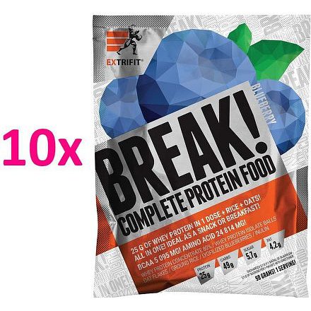 Break! Protein Food 10 x 90 g borůvka