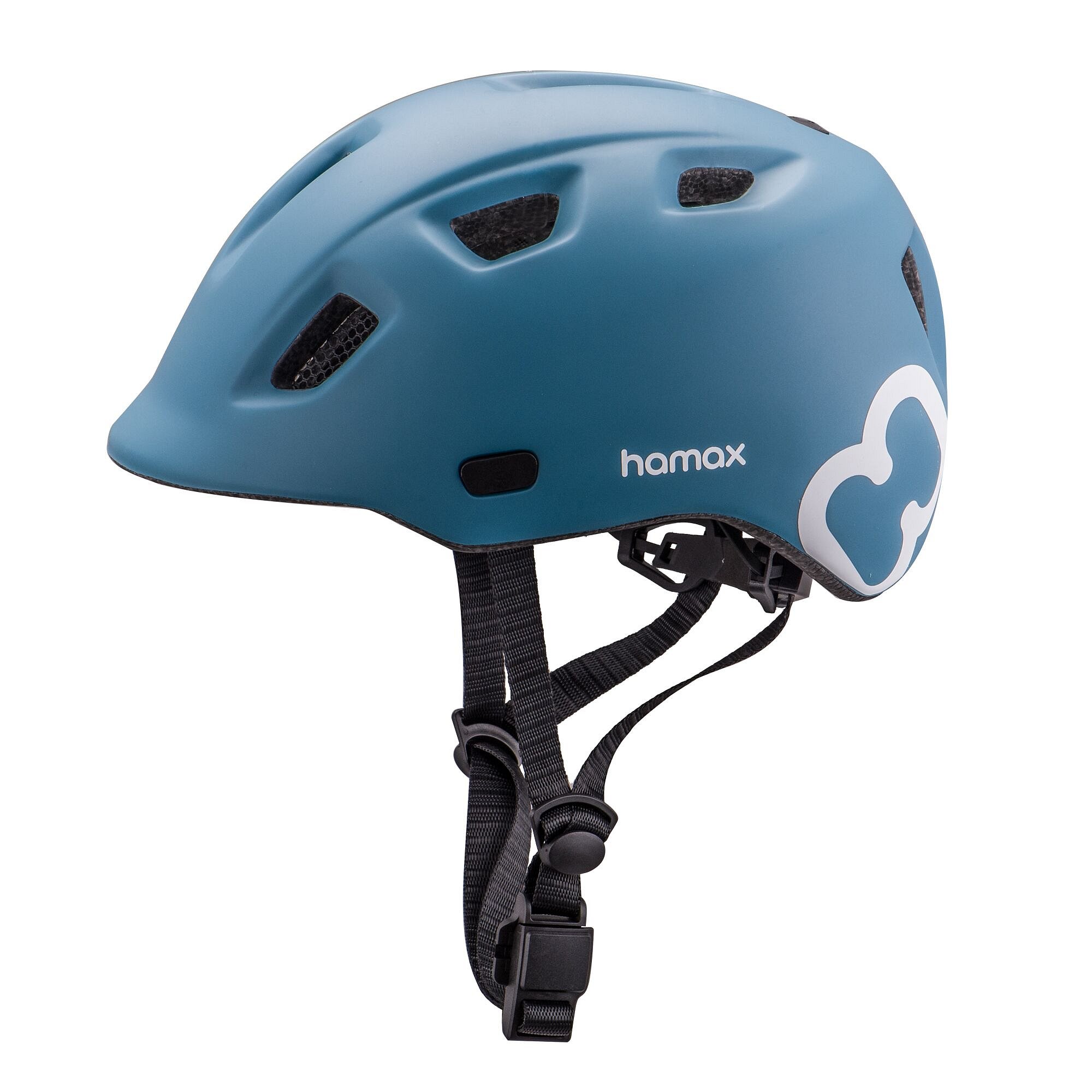 HAMAX Thundercap cyklohelma 52-57 - modrá / modré pásky