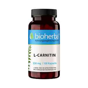 L-karnitin 350 mg – 100 kapslí – Bioherba