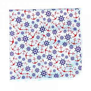 GaGa's pleny Přebalovací podložka Kotvy červené