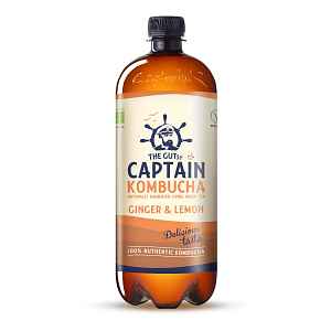 Captain Kombucha Zázvor a citron BIO 1000 ml