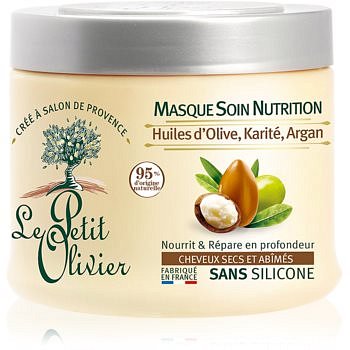 Le Petit Olivier Shea Butter vyživující maska pro suché vlasy 330 ml