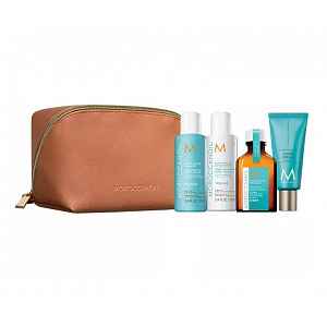 Moroccanoil Travel Volume cestovní sada na jemné vlasy 4 ks + taštička