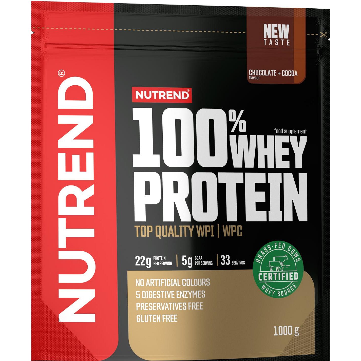 Nutrend 100% Whey Protein čokoláda/kakao 1000g