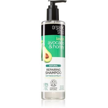 Organic Shop Natural Avocado & Honey regenerační šampon pro suché a poškozené vlasy 280 ml