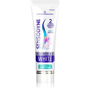 Sensodyne Clinical White Enamel Strengthening bělicí zubní pasta 75 ml
