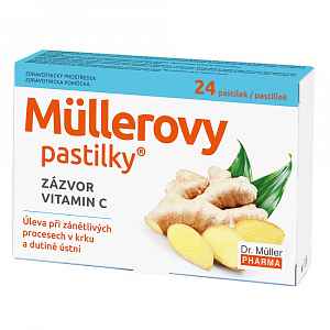Dr. Müller Müllerovy pastilky se zázvorem 24 pastilek