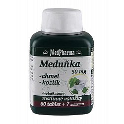 MedPharma Meduňka + Chmel + Kozlík 67 kapslí