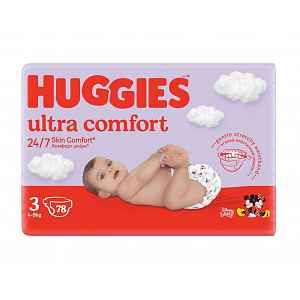 HUGGIES® Pleny jednorázové Ultra Comfort Jumbo 3, 78 ks