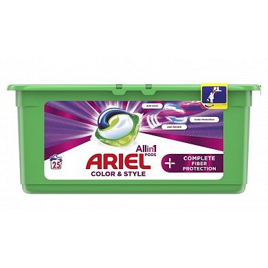 Ariel gelové kapsle Allin1 Fiber Protection 25ks