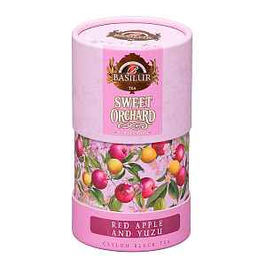 BASILUR Sweet orchard red apple & yuzu černý čaj 75 g