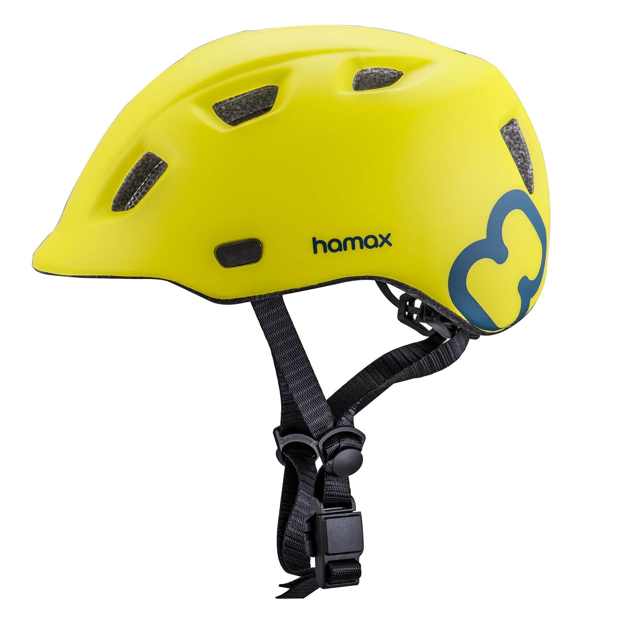 HAMAX Thundercap cyklohelma 47-52 - zelená / modré pásky