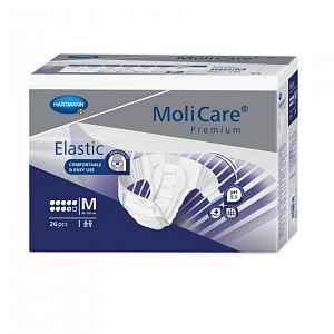 KALHOTKY ABSORPČNÍ MOLICARE PREMIUM ELASTIC MEDIUM BOKY 80-120CM,3184ML,26KS