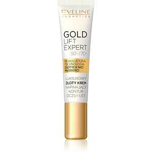 Eveline Cosmetics Gold Lift Expert vyhlazující krém na oční okolí a rty 15 ml