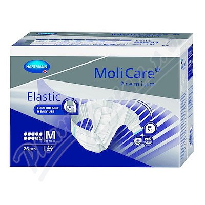 KALHOTKY ABSORPČNÍ MOLICARE PREMIUM ELASTIC MEDIUM BOKY 80-120CM,3184ML,26KS